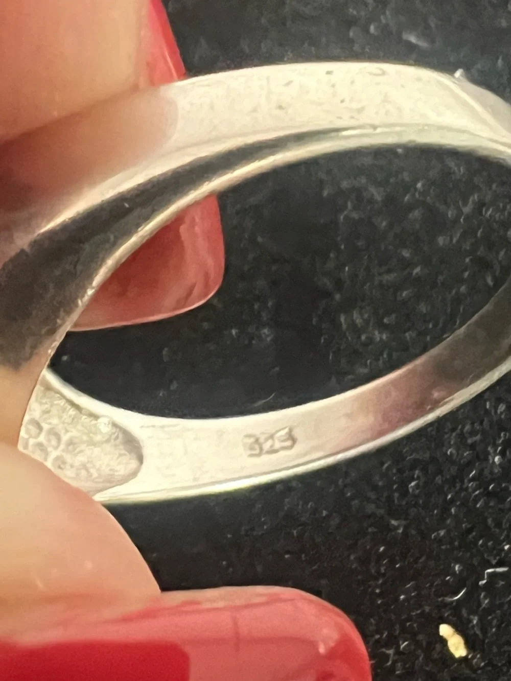 925 STERLING SILVER BLACK ONYX INLAY RING - Picture 4 of 6